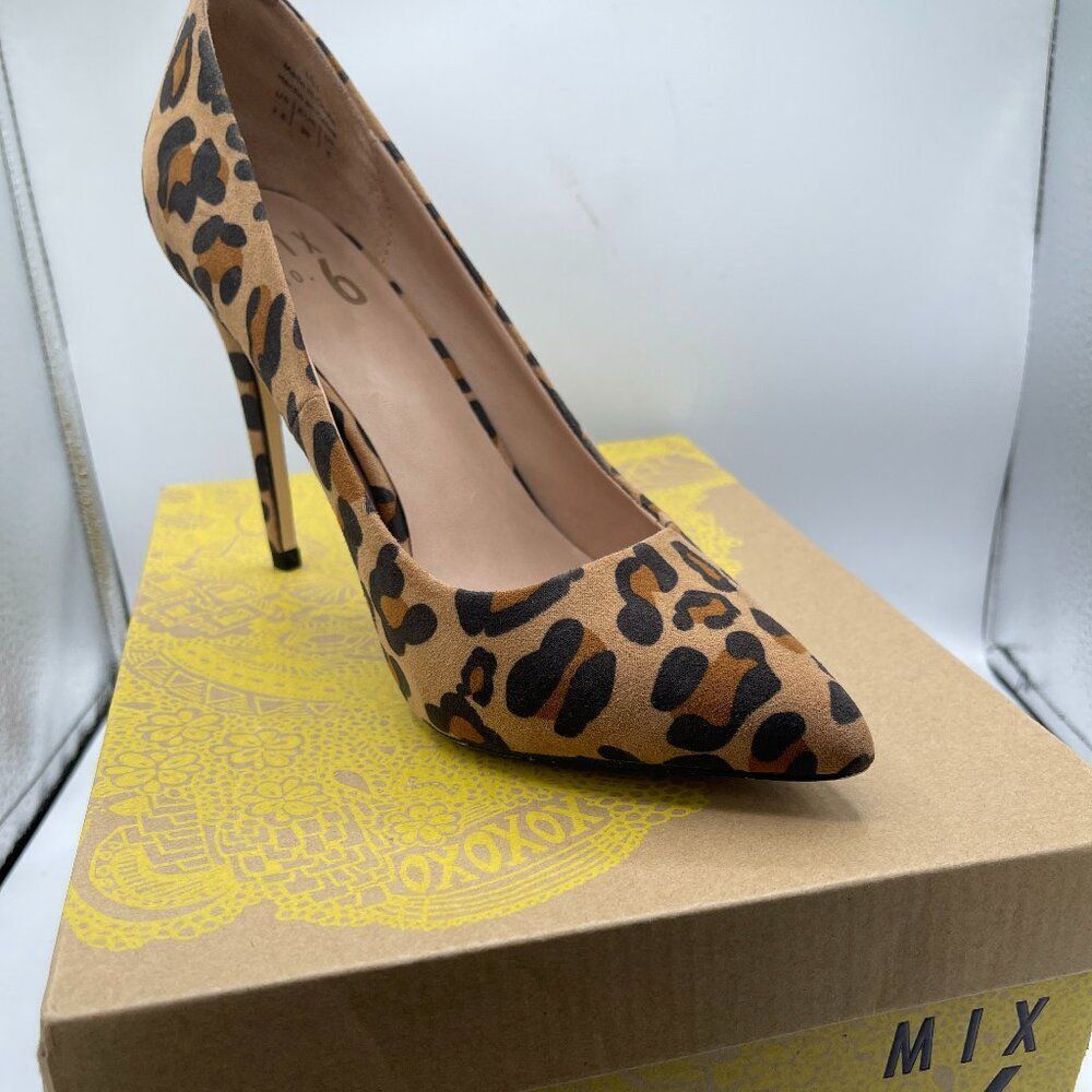 Mix No. 6 leopard print heels 7.5